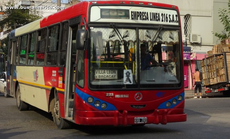 Mercedes-Benz OH 1618 L SB - Metalpar Iguazú 2010 - Emp. Línea 216
KRB 280
[url=https://bus-america.com/galeria/displayimage.php?pid=65968]https://bus-america.com/galeria/displayimage.php?pid=65968[/url]

Línea 269 (Prov. Buenos Aires), interno 223



Archivo originalmente posteado en mayo de 2018
