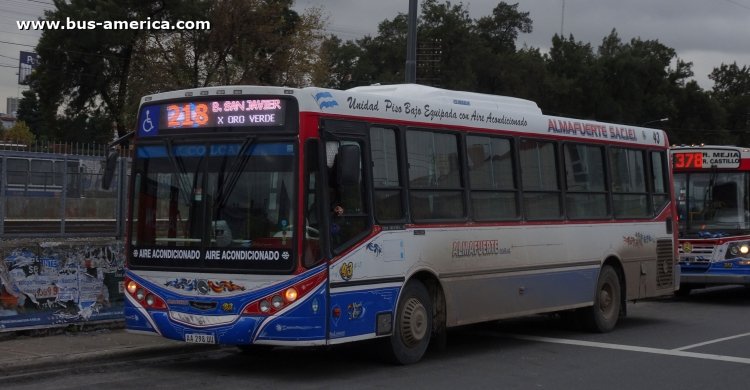 Mercedes-Benz OH 1618 L SB - Metalpar Iguazú 2010 - Almafuerte
AA298UU

Línea 218 (prov. Buenos Aires), interno 43
