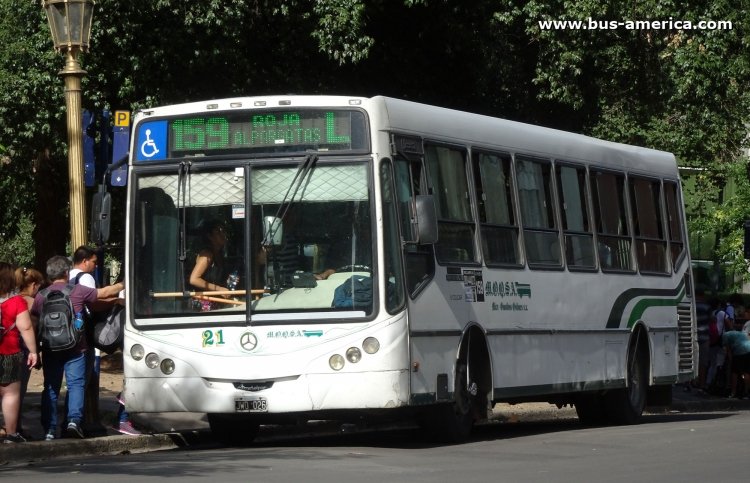 Mercedes-Benz OH 1618 L SB - Metalpar Iguazú 2010 - MOQSA
JWD026

Línea 159 (Buenos Aires), interno 21
