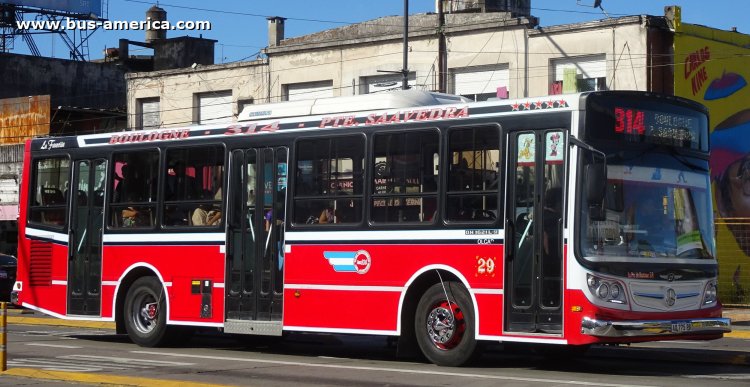 Mercedes-Benz OH 1621 L SB - La Favorita Favorito GR - La Primera de Martinez
AD 775 PB

Línea 314 (Pdo. Buenos Aires), interno 29
