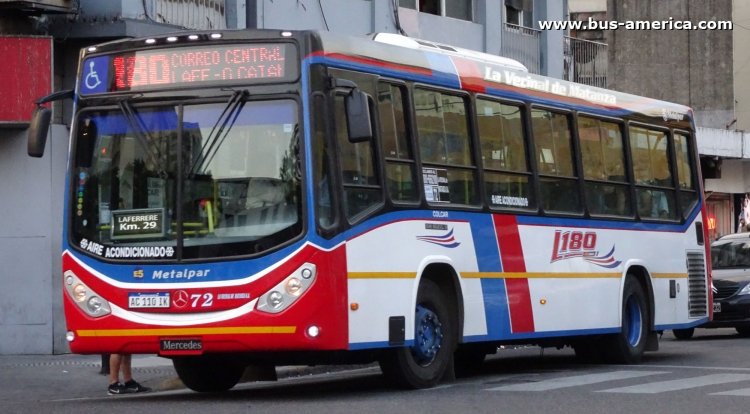 Mercedes-Benz OH 1621 L SB - Metalpar Iguazú Nueva Generación - La Vecinal Matanza
AC 110 IK

Línea 180 (Buenos Aires), interno 72




Archivo originalmente psoteado en marzo de 2018
