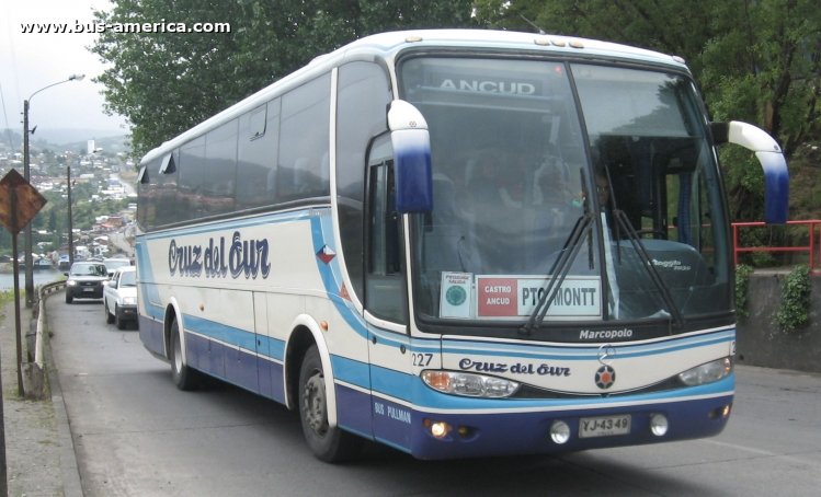 Mercedes-Benz OH 1628 L - Marcopolo Viaggio G6 1050 (en Chile) - Cruz del Sur
YJ4349

Cruz del Sur, interno 227
