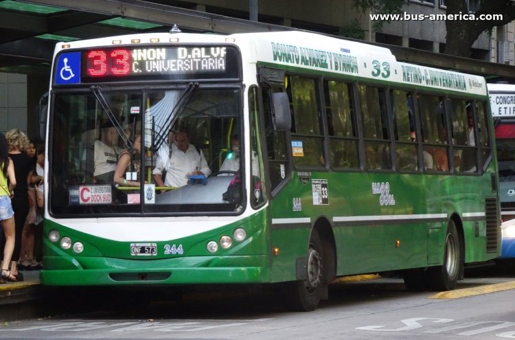 Mercedes-Benz OH 1718 L SB - Metalpar Iguazú 2010 - Alte. Brown
ONF573

Línea 33 (Buenos Aires), interno 244
