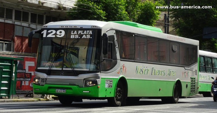 Mercedes-Benz OH 1721 L SB - Italbus Tropea - Misión Buenos Aires , La Ctral. de Vte. López
AB 422 HU

Línea 129 (Buenos Aires), interno 707

