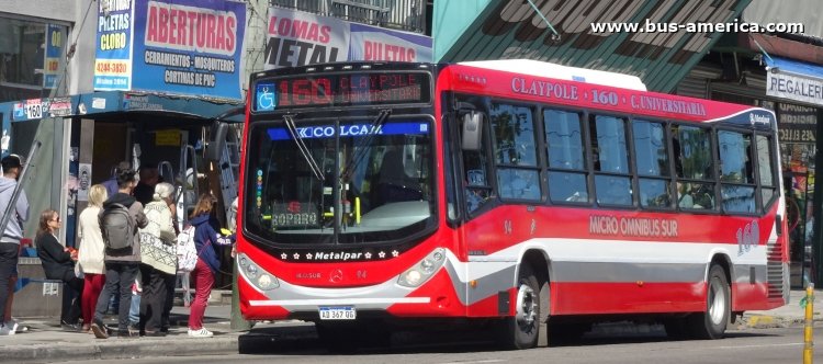 Mercedes-Benz OH 1721 L SB - Metalpar Iguazú Nueva Generación - MOSur
AD367QG

Línea 160 (Buenos Aires), interno 94


Archivo originalmente posteado en mayo de 2019
