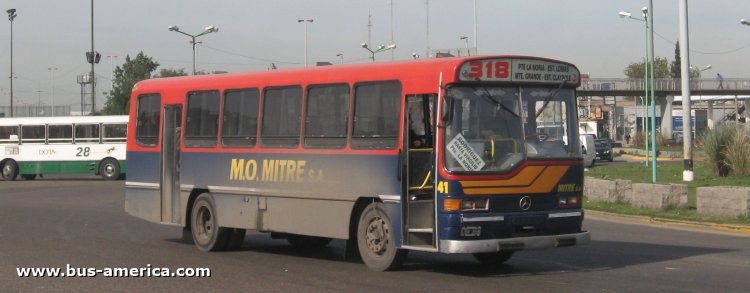 Mercedes-Benz OHL 1320 - Galicia 2-95 - M.O.Mitre
CHM358

Línea 318 (Prov. de Buenos Aires), interno 41
