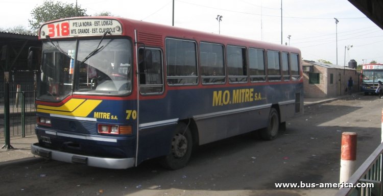 Mercedes-Benz OHL 1320 - Galicia 2-95 - M.O.Mitre
CBY915

Línea 318 (Prov. de Buenos Aires), interno 70
