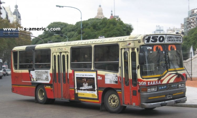 Mercedes-Benz OHL 1320 - Splendid 9-92 - T.A.R.S.A.
BBP131
En su anteúltimo día de operaciones, la línea 150 a cargo de TARSA
