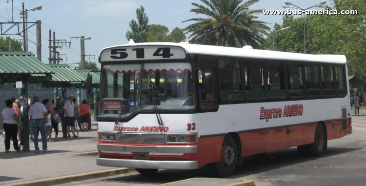 Mercedes-Benz OHL 1420 - Galicia 1-95 - Exp. Arseno
ADG114

Línea 514 (Pdo. Alte. Brown), interno 32
Ex Línea 160 (Buenos Aires), interno 30
