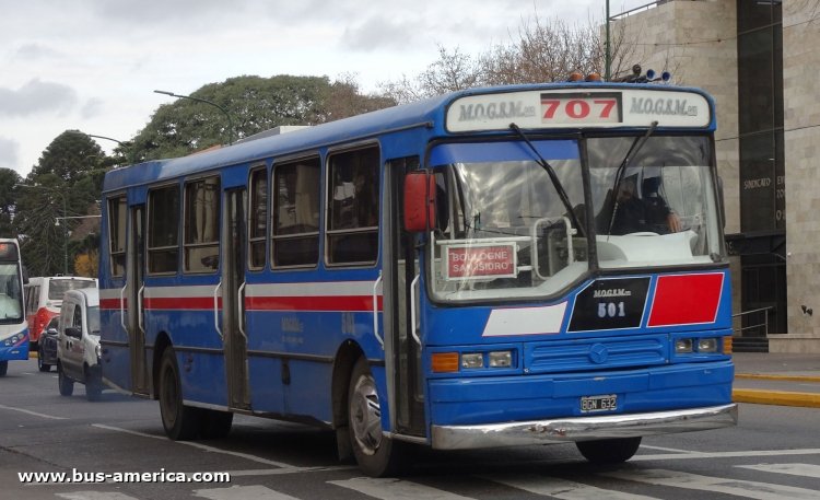 Mercedes-Benz OHL 1420 - La Favorita - MOGSM
BGN632

Línea 707 (Pdo. San Isidro), interno 501
Ex línea 59 (Buenos Aires), interno 87 [1997 -marzo 2009]
