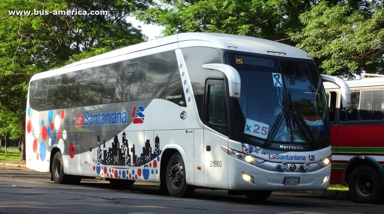 Scania K - Marcopolo G7 Paradiso 1200 (en Paraguay) - La Santiana
HDE 728

La Santaniana, unidad 21860
