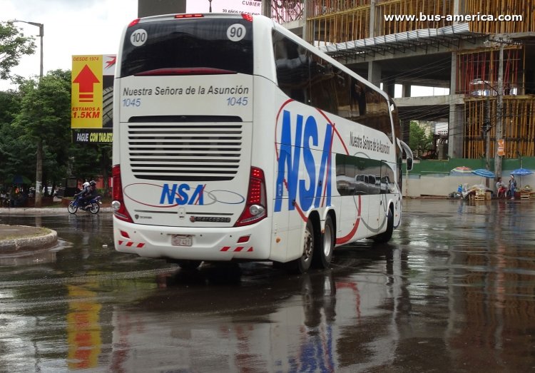 Scania K - Marcopolo G7 Paradiso 1800 DD (en Paraguay) - NSA
HDZ421

NSA, unidad 1045
