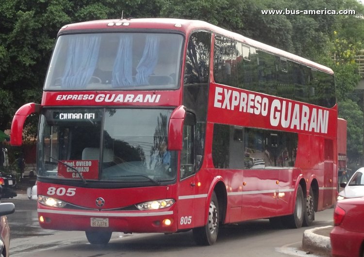 Scania K - Marcopolo G6 Paradiso 1800 DD (en Paraguay) - Exp. Guaraní
BEZ378
[url=http://galeria.bus-america.com/displayimage.php?pid=44892]http://galeria.bus-america.com/displayimage.php?pid=44892[/url]

Exp. Guaraní, unidad 805

Archivo posteado por segunda vez, originalmente posteado en junio de 2019
