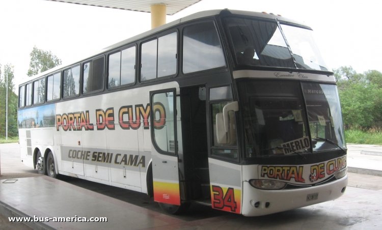 Scania K 113 - Marcopolo Paradiso 1450 LD (en Argentina) - Portal de Cuyo
CMB391
http://galeria.bus-america.com/displayimage.php?pid=42020

Portal de Cuyo, interno 34
