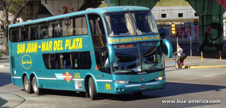 Scania K 124 IB - Marcopolo Paradiso G6 1800 DD (en Argentina) - San Juan-Mar Del Plata
GWS 889

Attes. San Juan-Mar del Plata, interno 91
