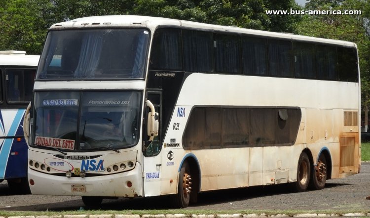 Scania K - Busscar Panirámico DD (en Paraguay) - NSA
BBC267
[url=http://galeria.bus-america.com/displayimage.php?pid=45272]http://galeria.bus-america.com/displayimage.php?pid=45272[/url]

NSA, unidad 6025
