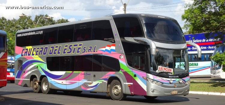 Scania K 360 IB - Marcopolo G7 Paradiso 1800 DD (en Paraguay) - Crucero del Este
BJG 190
[url=http://galeria.bus-america.com/displayimage.php?pid=45632]http://galeria.bus-america.com/displayimage.php?pid=45632[/url]
[url=https://bus-america.com/galeria/displayimage.php?pid=55324]https://bus-america.com/galeria/displayimage.php?pid=55324[/url]
[url=https://bus-america.com/galeria/displayimage.php?pid=55325]https://bus-america.com/galeria/displayimage.php?pid=55325[/url]

Crucero del Este, unidad 3596



Archivo posteado originalmente en enero de 2019
