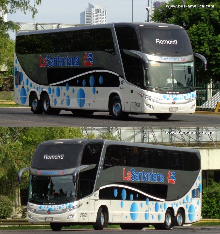 Scania K 360 IB - Marcopolo Paradiso G7 1800 DD (para Paraguay) - La Santaniana
BZL158

La Santaniana, unidad 21700
