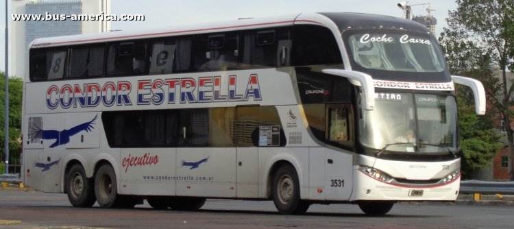 Scania K 380 - Comil Campione DD (en Argentina) - Condor Estrella
MBJ624

Condor Estrella, interno 3531
