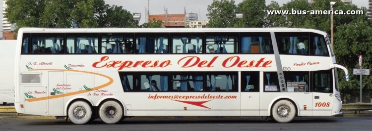 Scania K 380 - J.Troyano Calixto - Exp. del Oeste
KDO538

Expreso del Oeste, interno 1008
