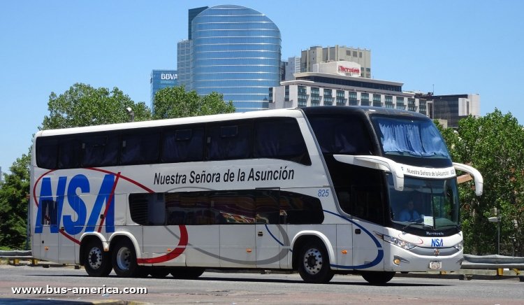 Scania K 380 - Marcopolo Paradiso G7 1800 DD (para Paraguay) - NSA
BGN254

NSA, unidad 825

