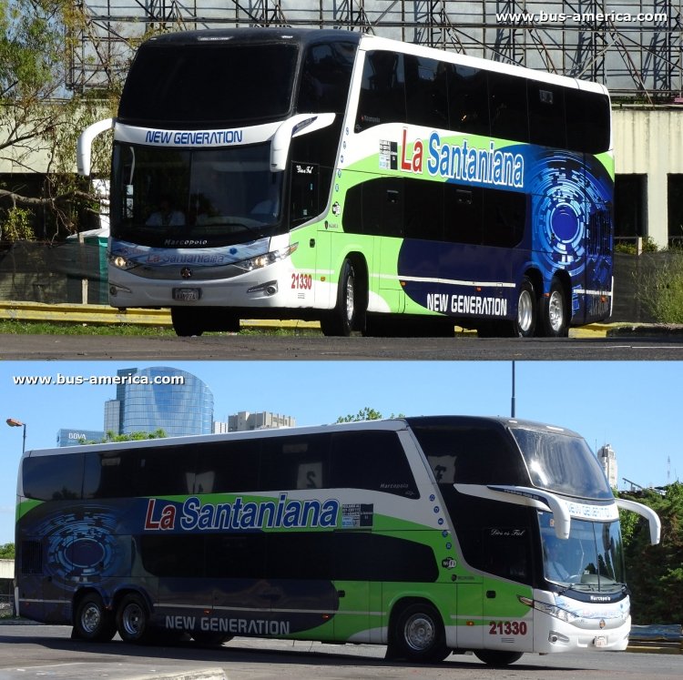 Scania K 380 B - Marcopolo Paradiso G7 1800 DD (para Paraguay) - La Santaniana
KAN774

La Santaniana, unidad 21330
