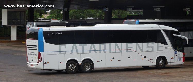 Scania K 380 IB - Marcopolo G7 Paradiso 1200 - Catarinense
MJY-7235
[url=https://bus-america.com/galeria/displayimage.php?pid=48038]https://bus-america.com/galeria/displayimage.php?pid=48038[/url]
[url=https://bus-america.com/galeria/displayimage.php?pid=48039]https://bus-america.com/galeria/displayimage.php?pid=48039[/url]

Linha 09-0223-00
Catarinense, unidad 3307
