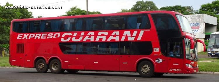 Scania K 380 IB - Marcopolo G6 Paradiso 1800 DD (en Paraguay) - Exp. Guaraní
KAE 489
[url=https://galeria.bus-america.com/displayimage.php?pid=46776]https://galeria.bus-america.com/displayimage.php?pid=46776[/url]

Exp. Guaraní, unidad 2105



Archivo originalmente posteado en enero 2019
