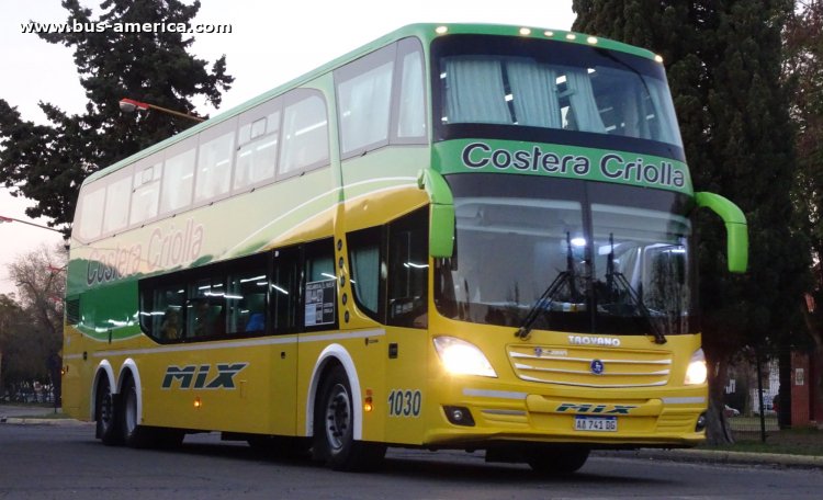 Scania K 400 B - J.Troyano Calixto - Costera Criolla
AA 741 DG

Costera Criolla, interno 1030
