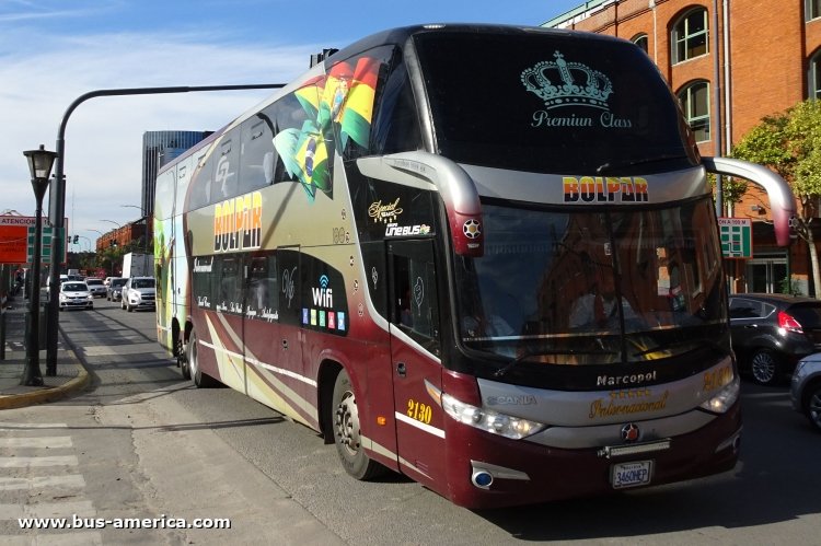 Scania K - Marcopolo Paradiso G7 1800 DD (para Bolivia) - BolPar
3460HEP

Bolpar, interno 2130
