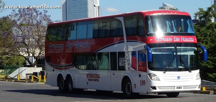 Scania K 420 - José troyano Calixto - Exp. Río Paraná
MJB845

Exp. Río Paraná, interno 109
