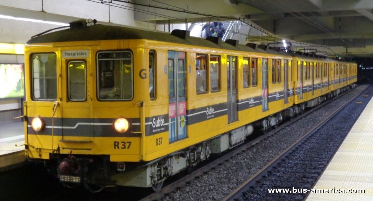 Siemens-Schuckert Orestein & Koppel (en Argentina) - Metrovías
Línea H, formación G, coche R37 [1º coche]

