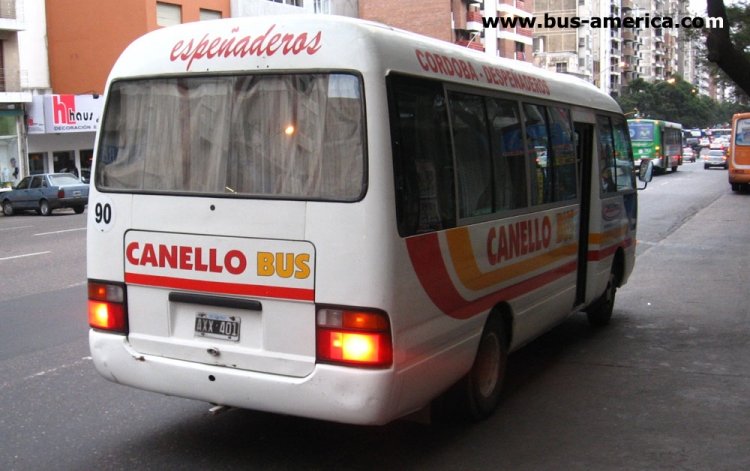 Toyota Coaster (en Argentina) - Canello Bus
AXX401
