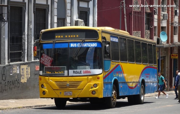 Volkswagen 15.190 OD - Ruvicha III - Lince
BVR 739

Línea 26 (Asunción), unidad 93
