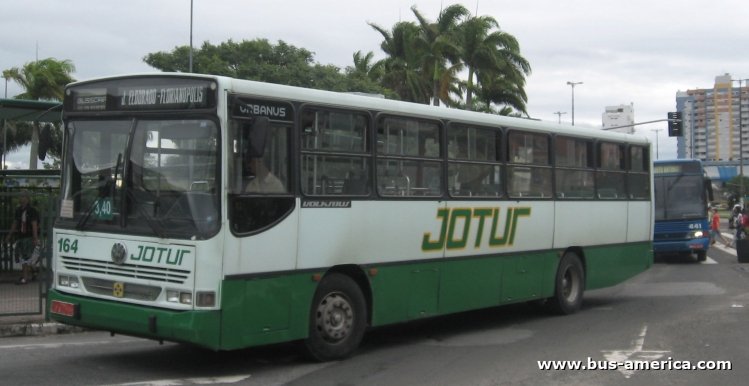 Volksbus 16.180 CO - Busscar Urbanus - Jotur
Linha 25 (Santa Catarina), unidad 164
