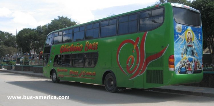 Volvo - Chicheno
1998XOB
Curioso (y tal vez primer) omnibus de dos pisos, motor trasero y eje simple, asignado a la ruta Potos�-Villaz�n
