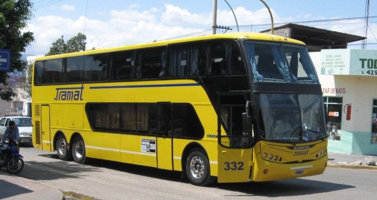 Volvo B12 - Busscar Panorámico DD (en Argentina) - Tramat
DES 650

Tramat, interno 332
