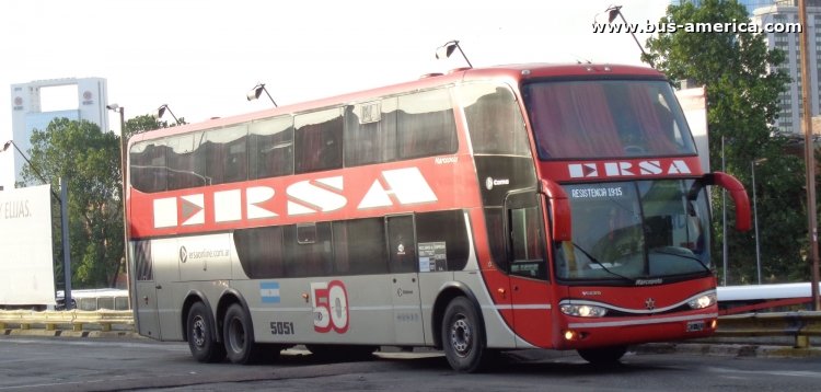 Volvo B12R - Marcopolo Paradiso G6 1800 DD (en Argentina) - ERSA
MEQ741

E.R.S.A, interno 5051
