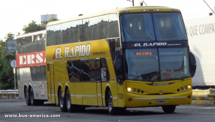 Volvo B12R - Busscar Panoramico DD (en Argentina) - El Rápido Internacional
HPS317

El Rápido Internacional, interno 7029
