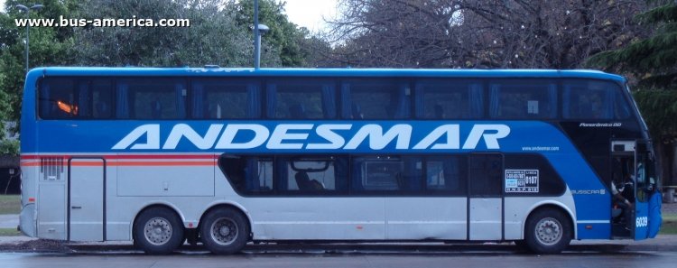 Volvo B12R MKII - Busscar Panorámico DD (en Argentina) - Andesmar
HQP912

Andesmar, interno 6039
