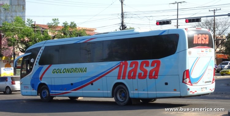 Volvo B270F - Marcopolo G7 Viaggio 1050 (en Paraguay) - NASA , Golondrina
BRZ 914

NASA - Golondrina, interno 17174
