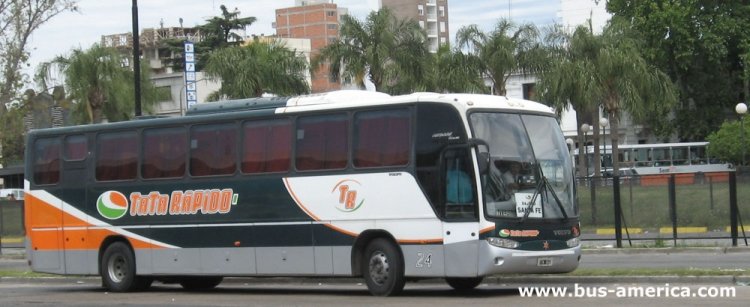 Volvo B-7 - Marcopolo Andare Class (en Argentina) - Tata Rápido
FIM 966

Tata Rápido (Prov. Santa Fe), interno 24
