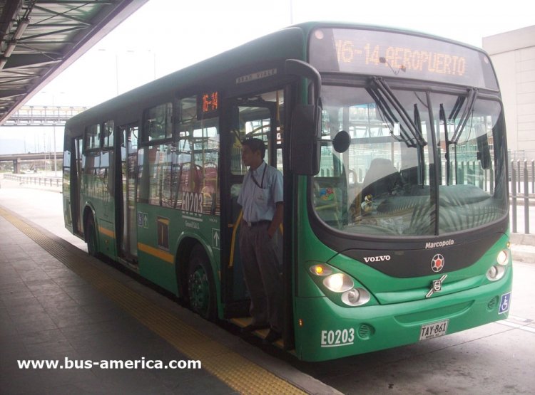 Volvo B7R - Marcopolo Gran Viale - Transmilenio Gmovil
TAY861
http://galeria.bus-america.com/displayimage.php?pos=-28452
