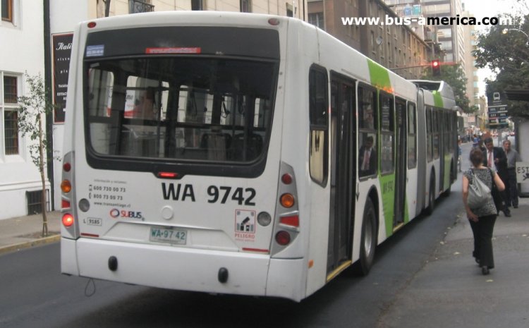 Volvo B9 SALF - CAIO Mondego (en Chile) - Transantiago
WA9742
