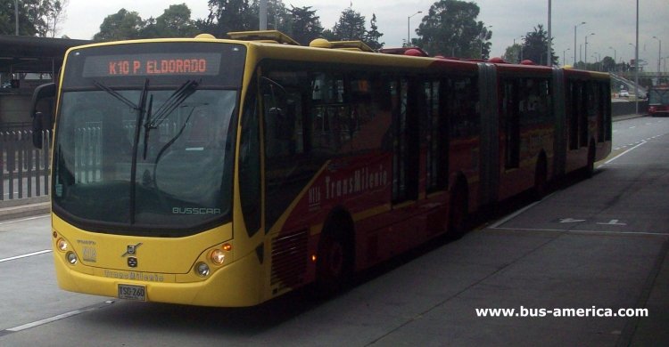 Volvo B12M - Busscar Urbanuss Pluss S3 - TransMilenio , Consorcio Express
TSO260
