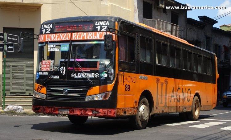 Zhong Tong Bus Sunny LCK6109DG (en Paraguay) - Magno
BSZ 748

Línea 12 (Asunción), interno 89
