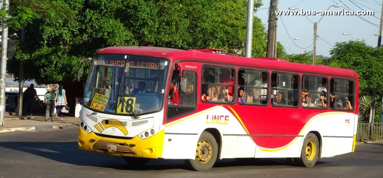 Marcopolo Senior Midi (en Paraguay) - Lince
BNN 470

Línea 18 (Asunción), unidad 75
