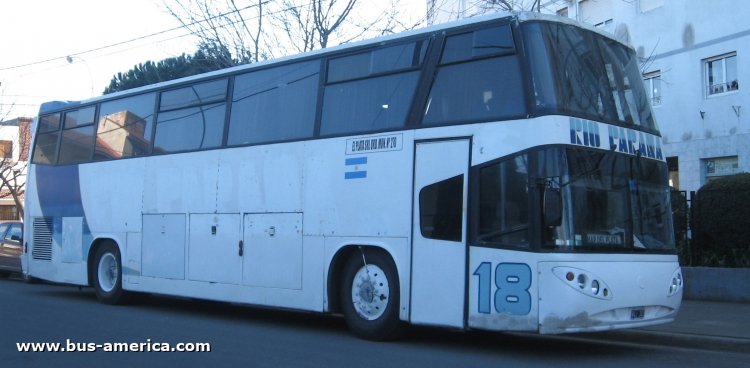 José Troyano Autocar Piso y Medio - El Plata
A.083499 - WVJ343

El Plata, ex Río Paraná, interno 18
