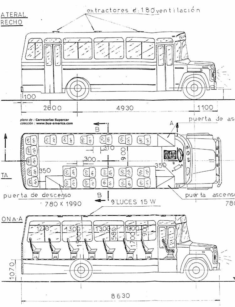 Ford B-7000 - Supercar P80/3
Plano de Carrocerías Supercar
