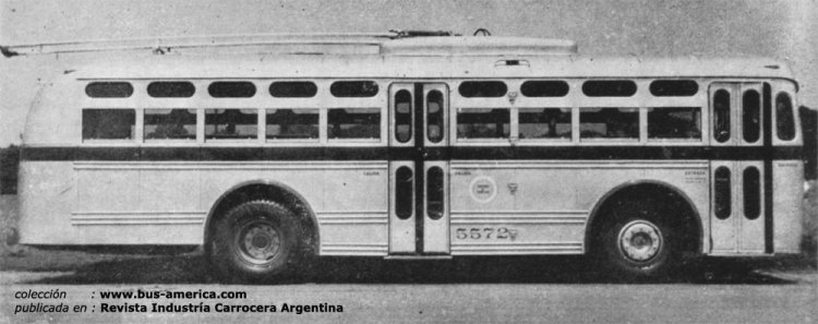 T.B.A. - T.B.A.
Fotograf�a de : �Transportes de Buenos Aires?
Publicada en  : Revista Industr�a Carrocera Argentina
